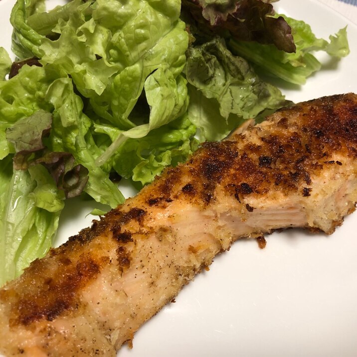 サクサクジューシー♪鮭のパン粉焼き